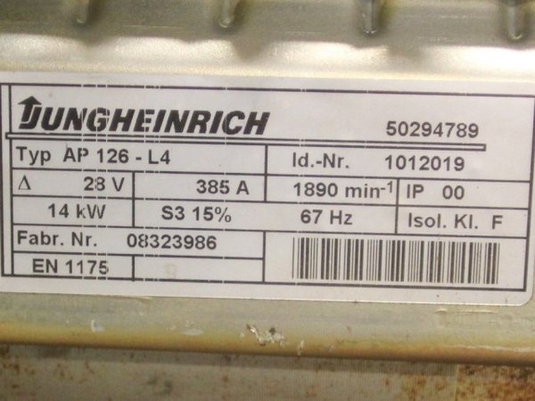 Jungheinrich 50294789 Elektro motor - type AP126-L4