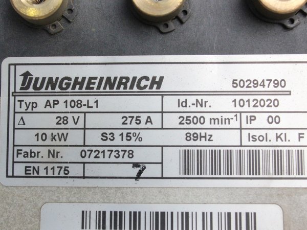 Jungheinrich 50294790 Elektro motor (ETV) - type AP108-L1